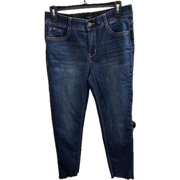 Curve Appeal Jeans Sz 10 / 30 Comfort Waist Mid-Rise Skinny Medium Wash Stretch - Picture 1 of 11
